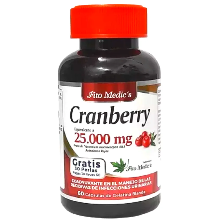Cranberry 25.000 mg 60 Cápsulas Fito Medic´s 1