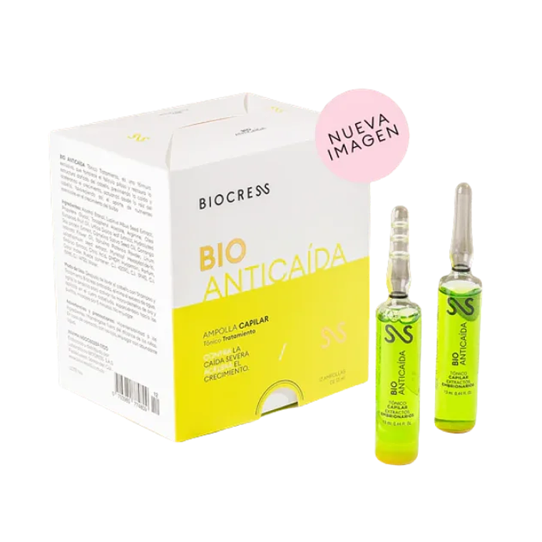 Bio Anticaída Tónico Capilar 20 Ampollas Bio Cress 10 1