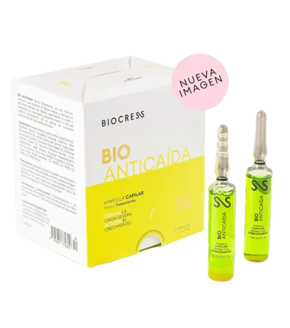 Bio Anticaída Tónico Capilar 20 Ampollas Bio Cress 10 1
