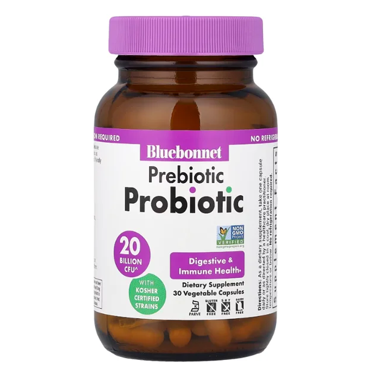 Prebioticos y Probioticos 20 billones 30 Cápsulas Bluebonnet 2