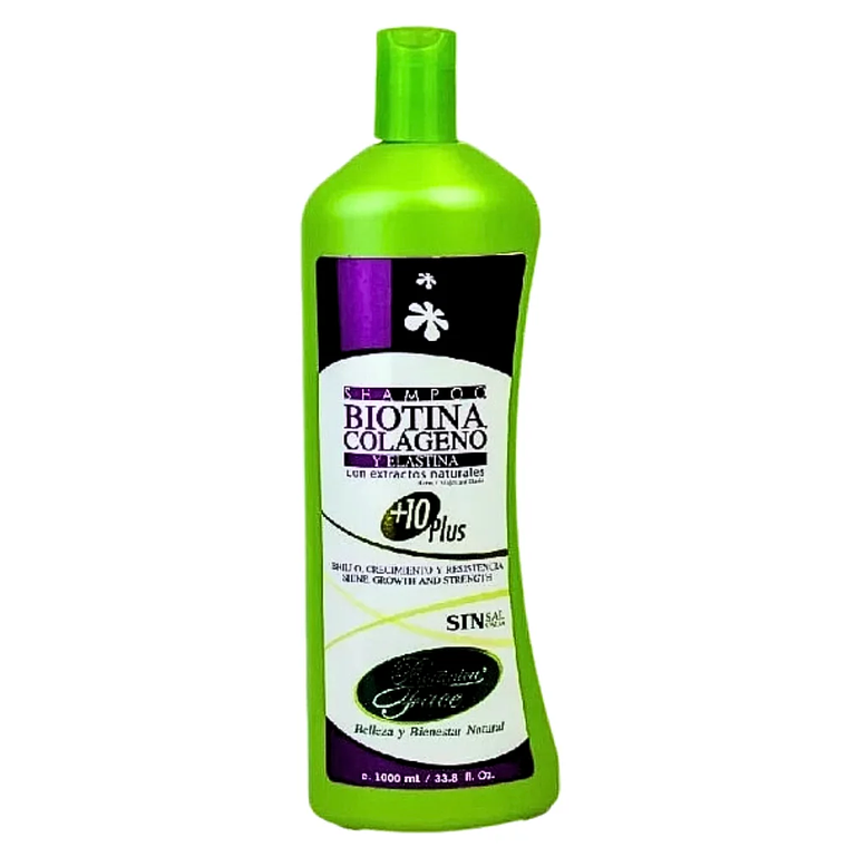 Shampoo Biotina Colageno y Elastina 1000 ml Botanica Face 1