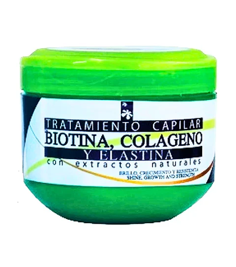 Tratamiento Capilar Biotina Colageno y Elastina 350ml Botanica Face