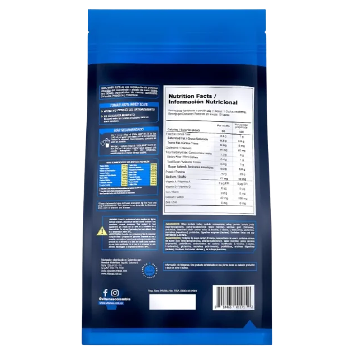 Whey Elite Vainilla 8 Libras Vitanas  2