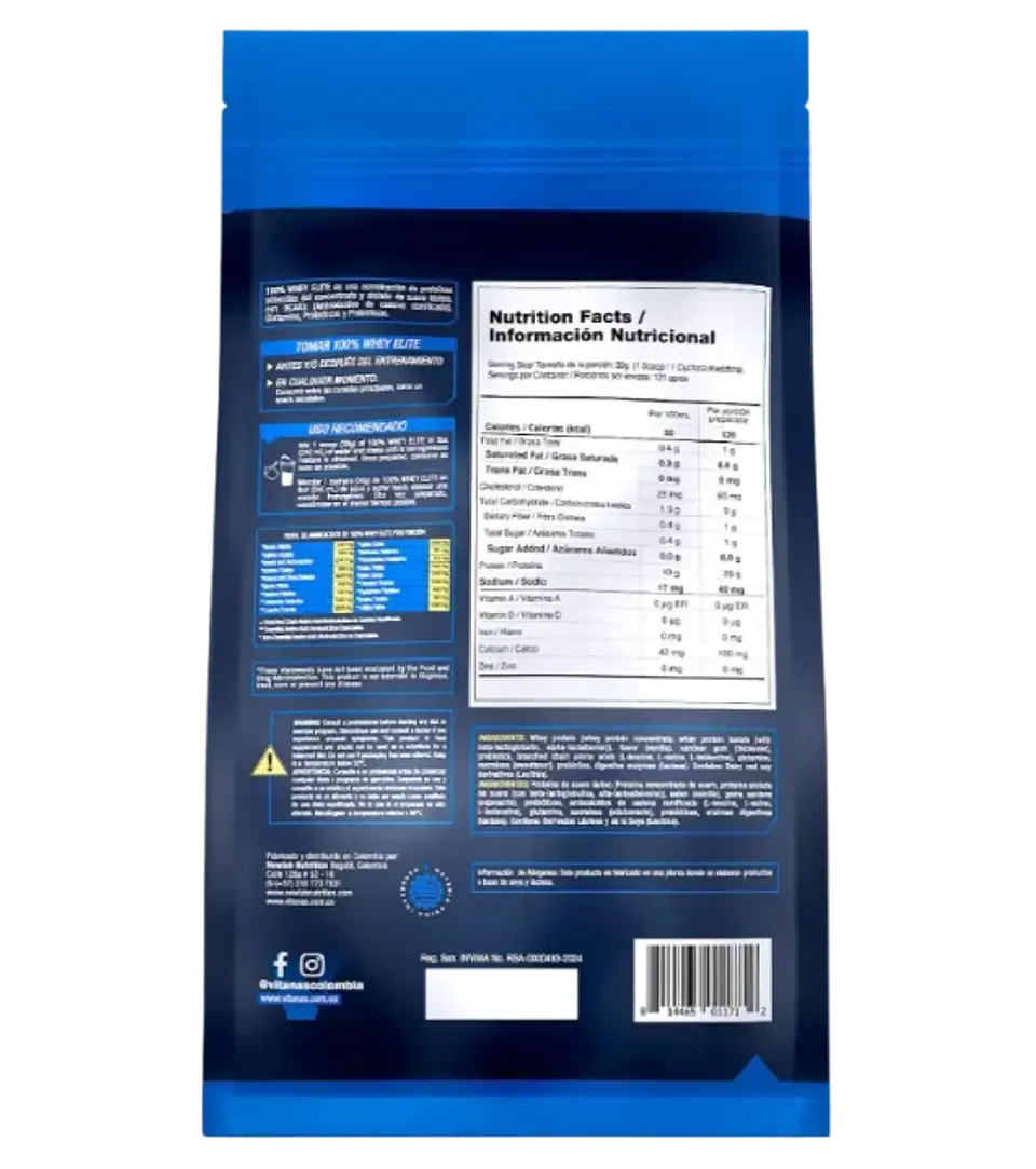 Whey Elite Vainilla 8 Libras Vitanas  2