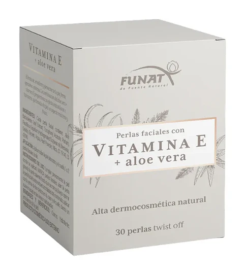 Vitamina E Tópica con Aloe Vera 30 Cápsulas Funat