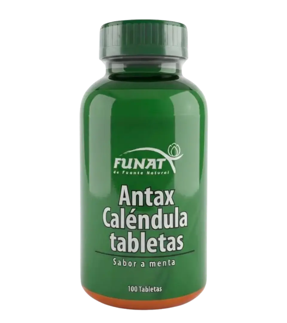 Antax Caléndula 100 Tabletas Sabor Menta Funat 1