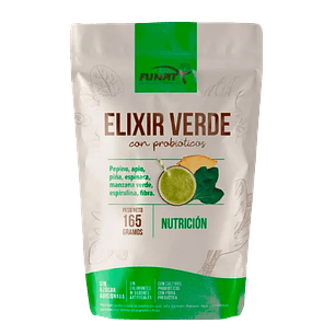 Elixir Verde Con Probioticos Funat 165 Grs