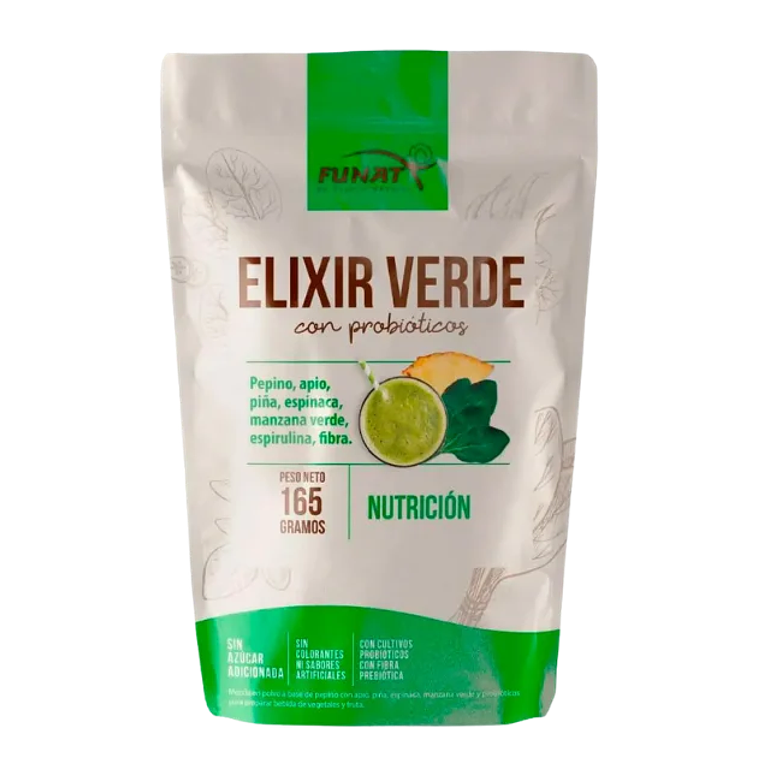 Elixir Verde Con Probioticos Funat 165 Grs 1