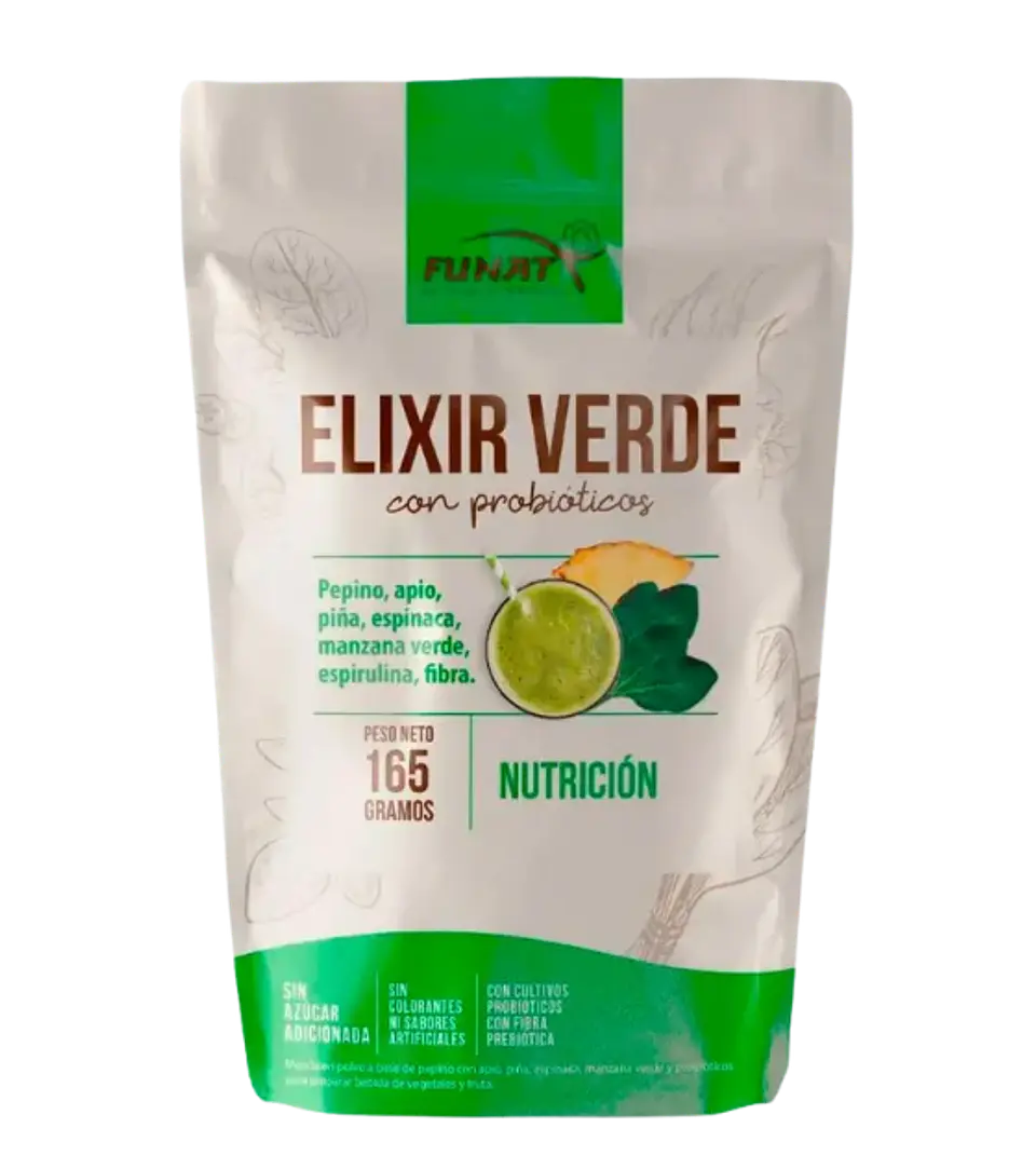 Elixir Verde Con Probioticos Funat 165 Grs 1