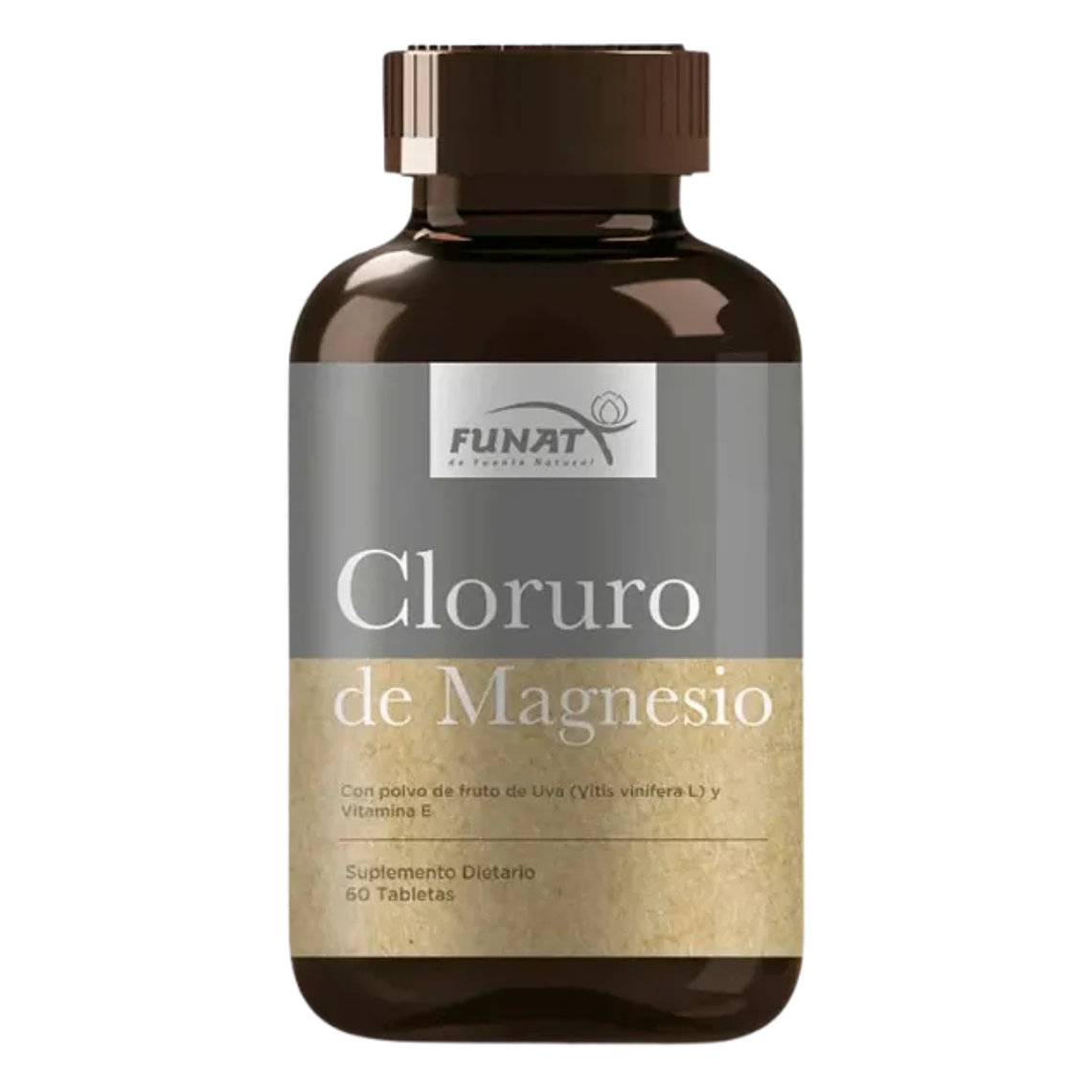 Cloruro de Magnesio con Vitamina E 60 Tabletas Funat 1
