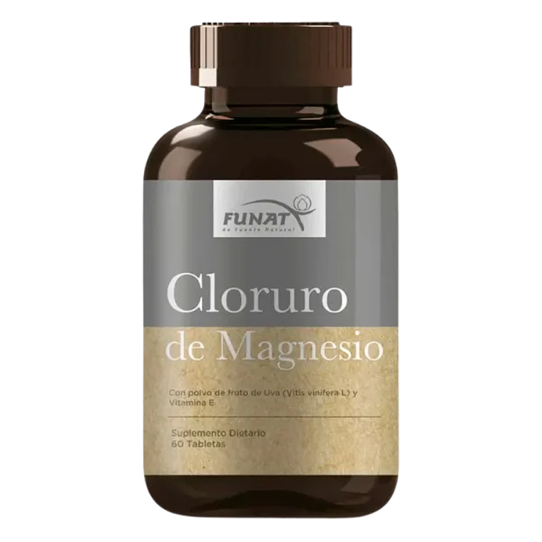 Cloruro de Magnesio con Vitamina E 60 Tabletas Funat 1