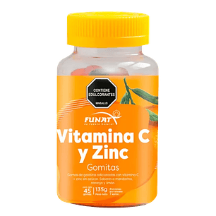 Vitamina C con Zinc 45 Gomas Funat 