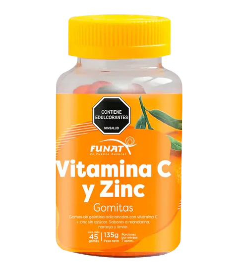 Vitamina C con Zinc 45 Gomas Funat 