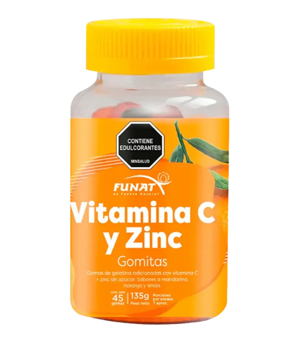 Vitamina C con Zinc 45 Gomas Funat  1