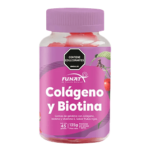 Colágeno y Biotina en Gomitas Funat 