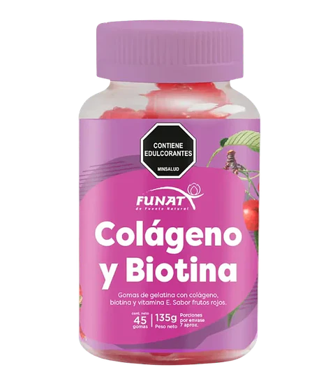 Colágeno y Biotina en Gomitas Funat 
