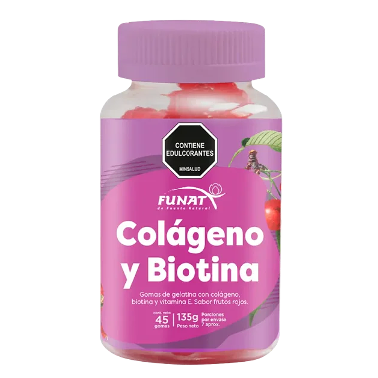 Colágeno y Biotina en Gomitas Funat  1