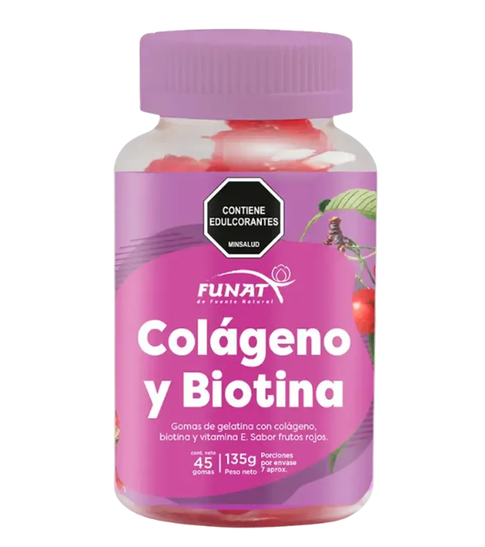 Colágeno y Biotina en Gomitas Funat  1