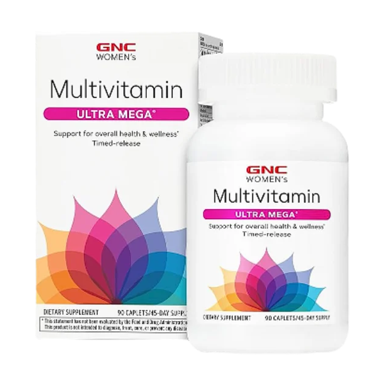 Multivitamin Ultra Mega 90 Caplets GNC 1