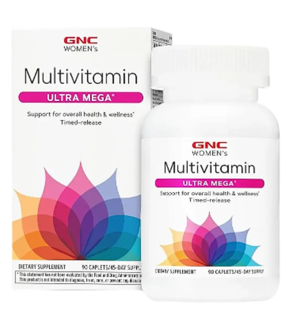 Multivitamin Ultra Mega 90 Caplets GNC 1