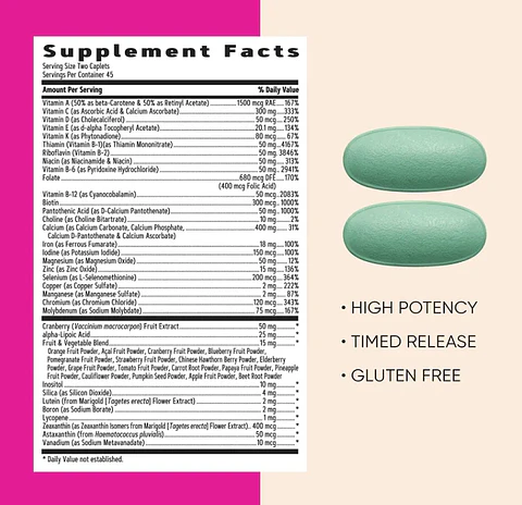 Multivitamin Ultra Mega 90 Caplets GNC