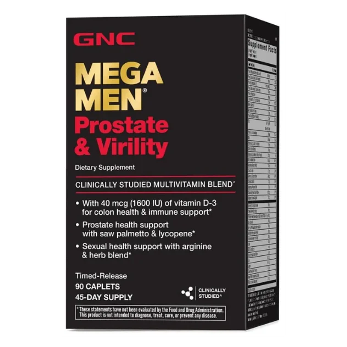 Mega Men Prostate and Virility 90 Caplets GNC 1