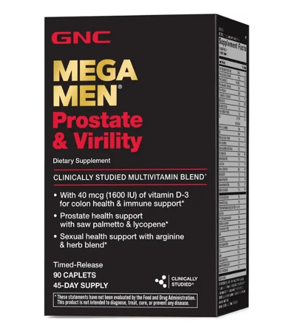 Mega Men Prostate and Virility 90 Caplets GNC 1