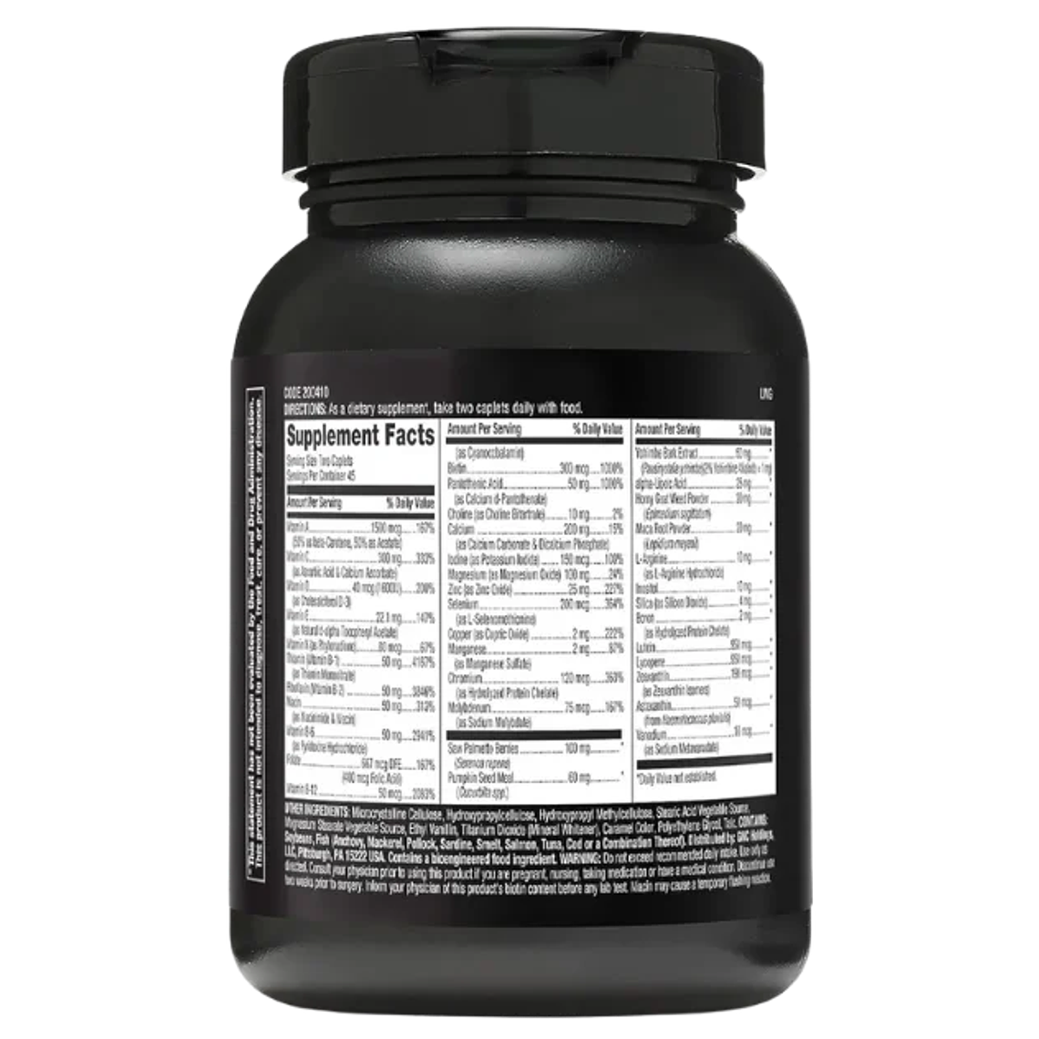 Mega Men Prostate and Virility 90 Caplets GNC 2