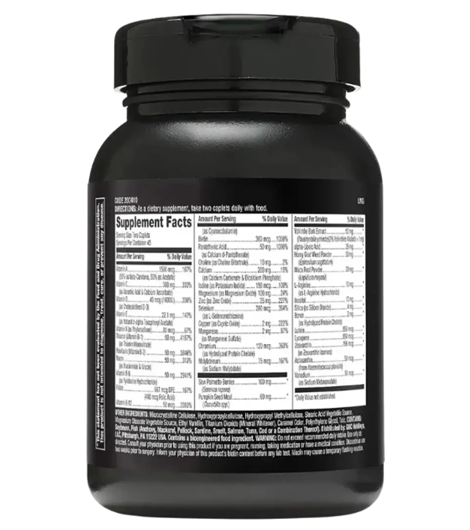 Mega Men Prostate and Virility 90 Caplets GNC 2