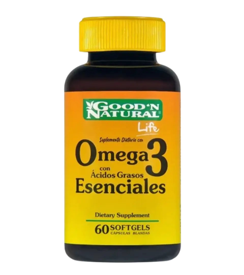 Omega 3 Acidos Grasos Esenciales 60 Softgels Good´N Natural 1