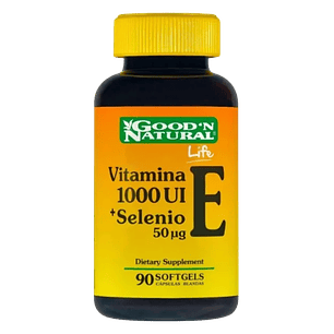 Vitamina E 1000 mas Selenio 90 Softgels Good´N Natural