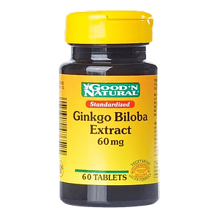 Ginkgo Biloba 60 mg 60 Tabletas 