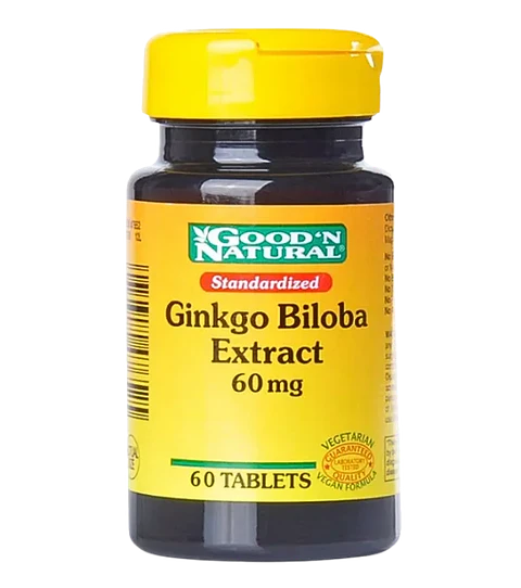 Ginkgo Biloba 60 mg 60 Tabletas 