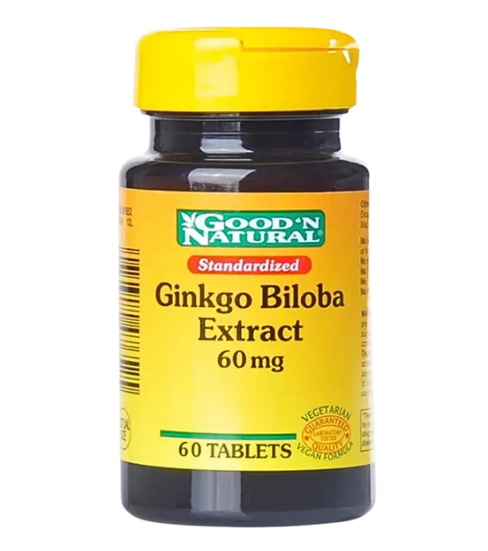 Ginkgo Biloba 60 mg 60 Tabletas  1