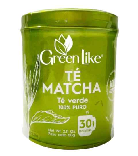 Té Matcha 60 Gramos 30  bolsitas  Green Like 