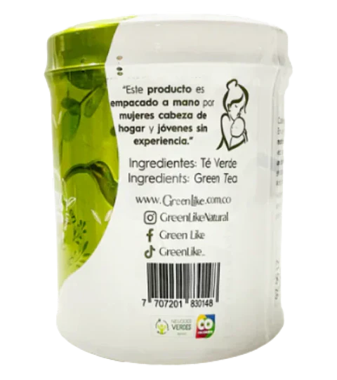Té Matcha 60 Gramos 30  bolsitas  Green Like 