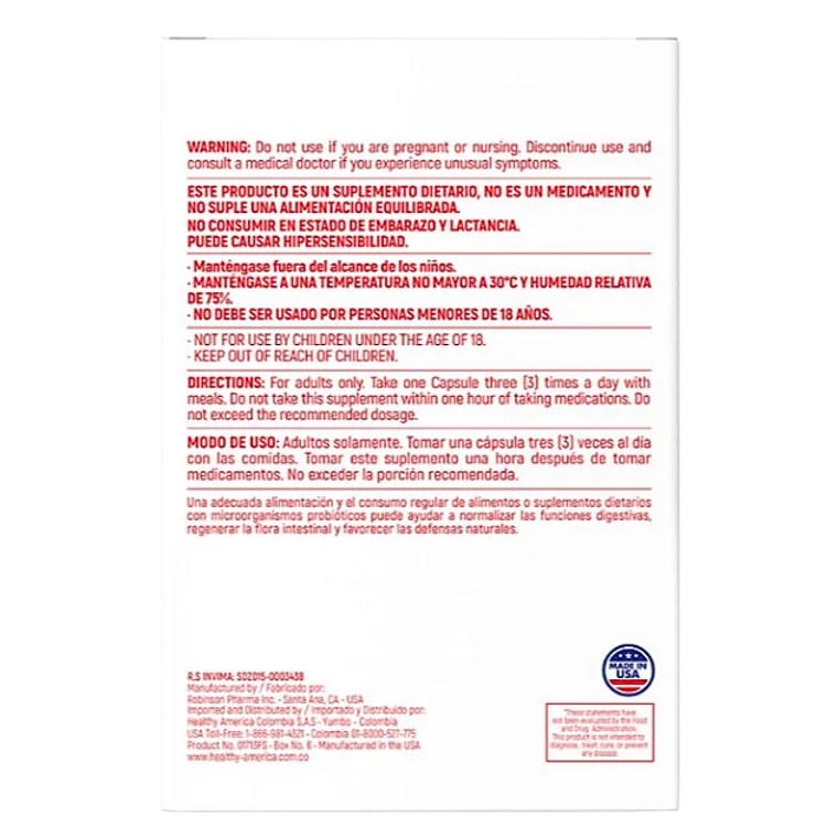 Enzymax Healthy America  30 Capsulas  2