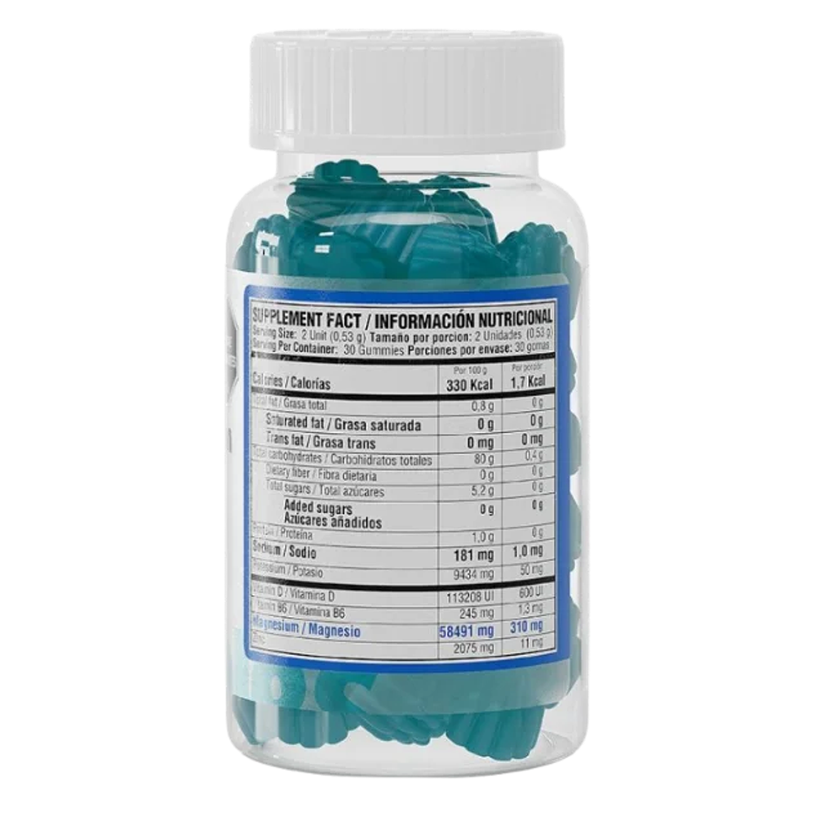 Magnesio Citrate Gummies Healthy America Sabor Frutos Rojos – 60 Gummies 2