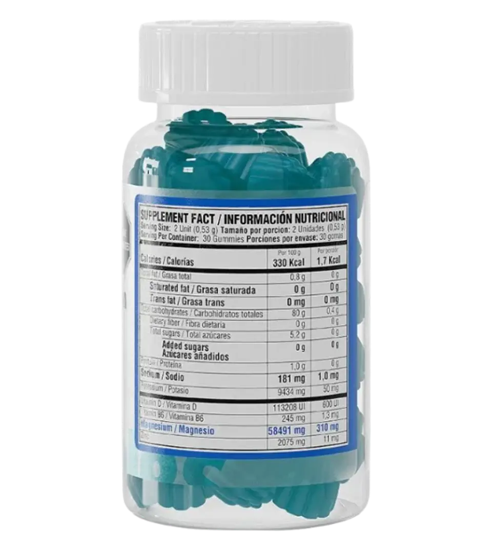 Magnesio Citrate Gummies Healthy America Sabor Frutos Rojos – 60 Gummies 2