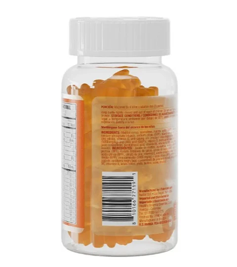 B Complex Gummies Healthy America Sabor Naranja  60 Gummies