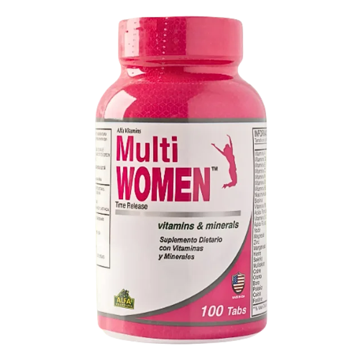 Multi Women Multivitaminico 100 Tabletas Alfa Vitamins 1