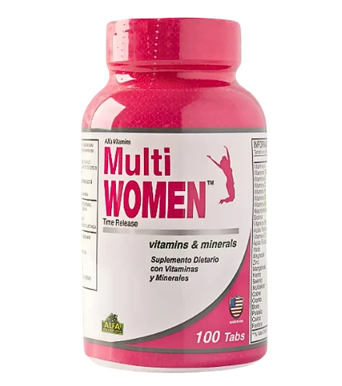 Multi Women Multivitaminico 100 Tabletas Alfa Vitamins