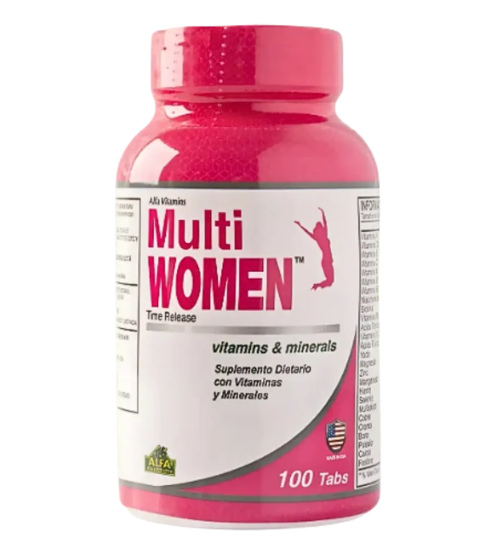 Multi Women Multivitaminico 100 Tabletas Alfa Vitamins 1