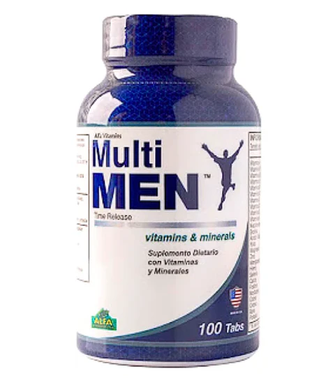Multi Men Multivitaminico 100 Tabletas Alfa Vitamins