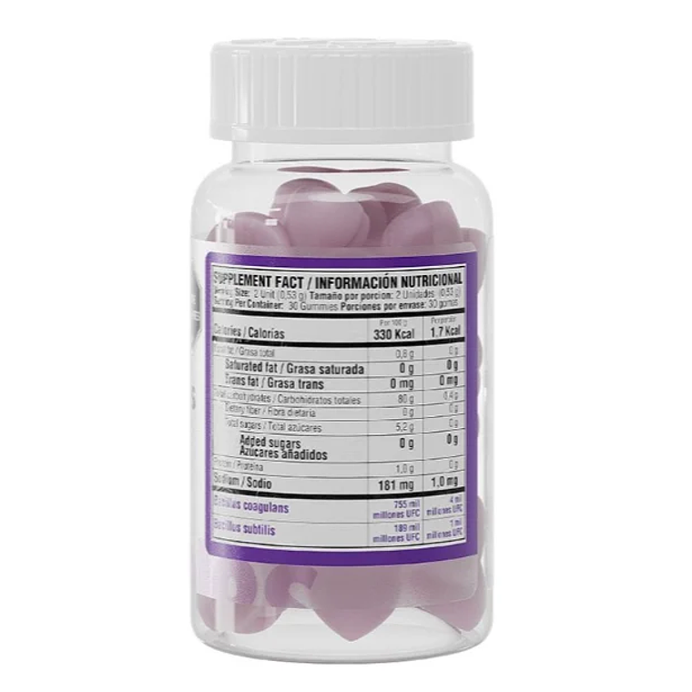 Probiotics 60 Gummies Healthy America Sabor Frutos Rojos 2