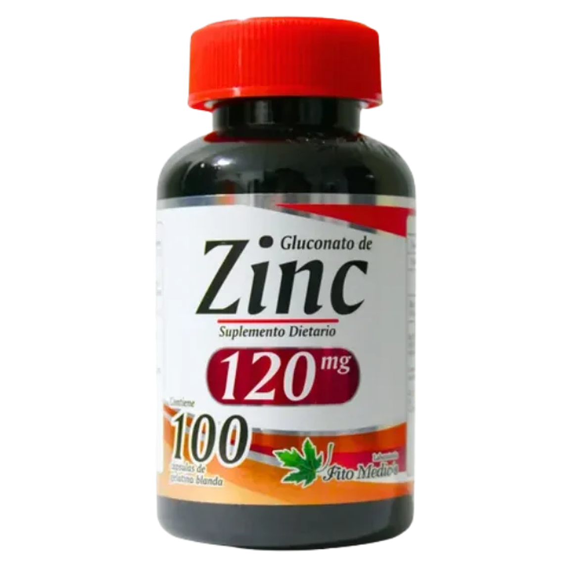 Gluconato de Zinc 120 mg 100 sofgels Fito Medic 1