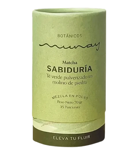 Te Verde Matcha Pulverizado 35 porciones 70 gr Munay