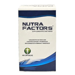 Nutra Factors Calostro Bovino y Probióticos 60 Cápsulas