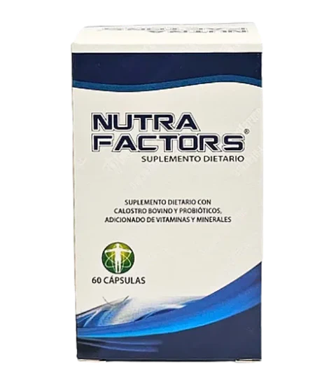 Nutra Factors Calostro Bovino y Probióticos 60 Cápsulas
