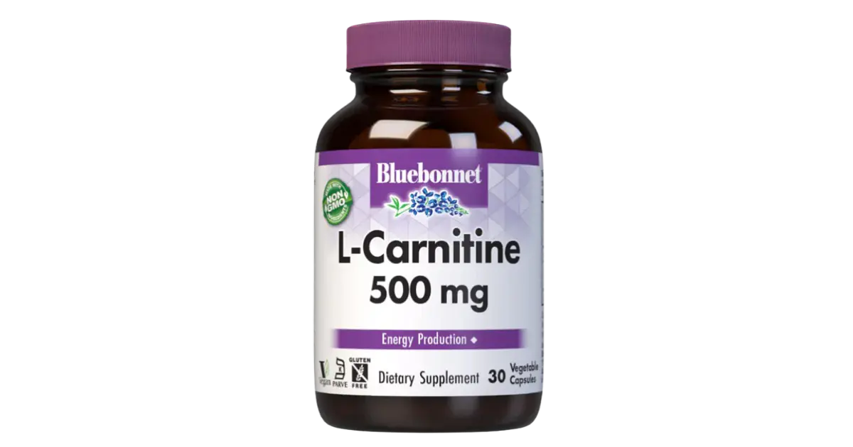 L Carnitina 500 g 60 Cápsulas Bluebonnet Mis Vitaminas